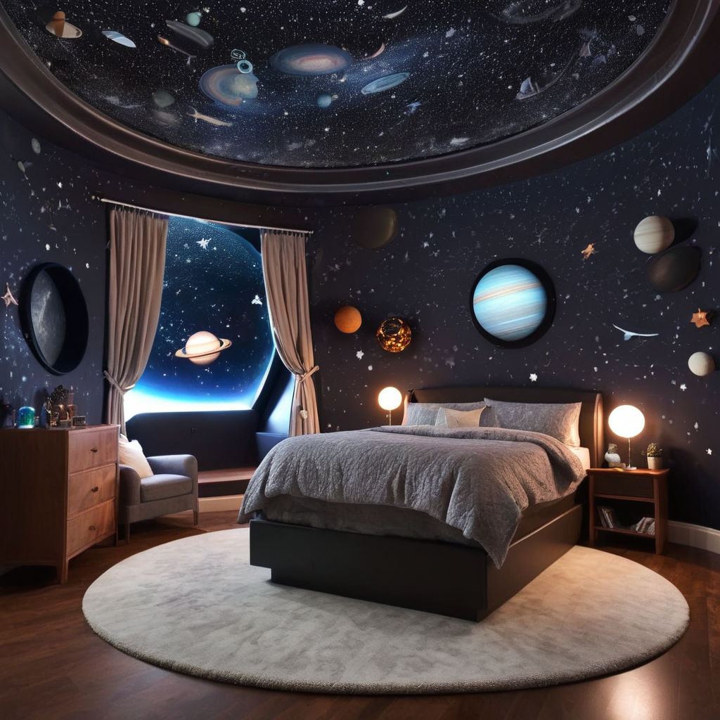 Dreamy Nights Await-Transform your bedroom into a planetarium