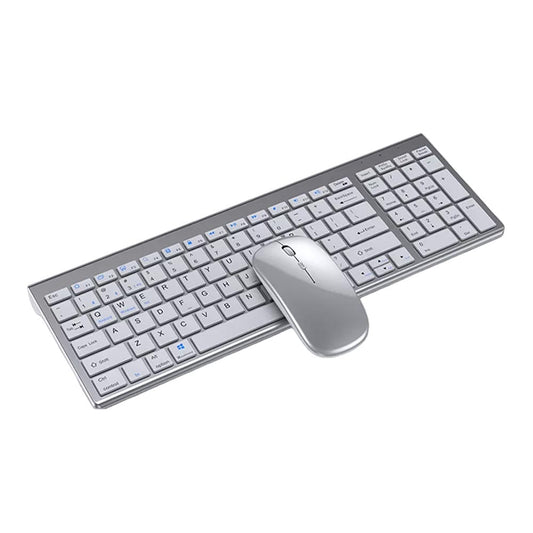 TheGeekopia™ Jomaa Slim Rechargeable Bluetooth Keyboard and Mouse Set