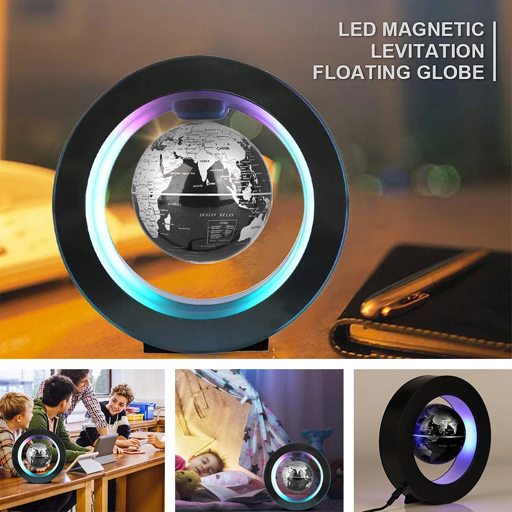 TheGeekopia™ Maglev Floating Globe Full-Moon LED Night Light Lamp