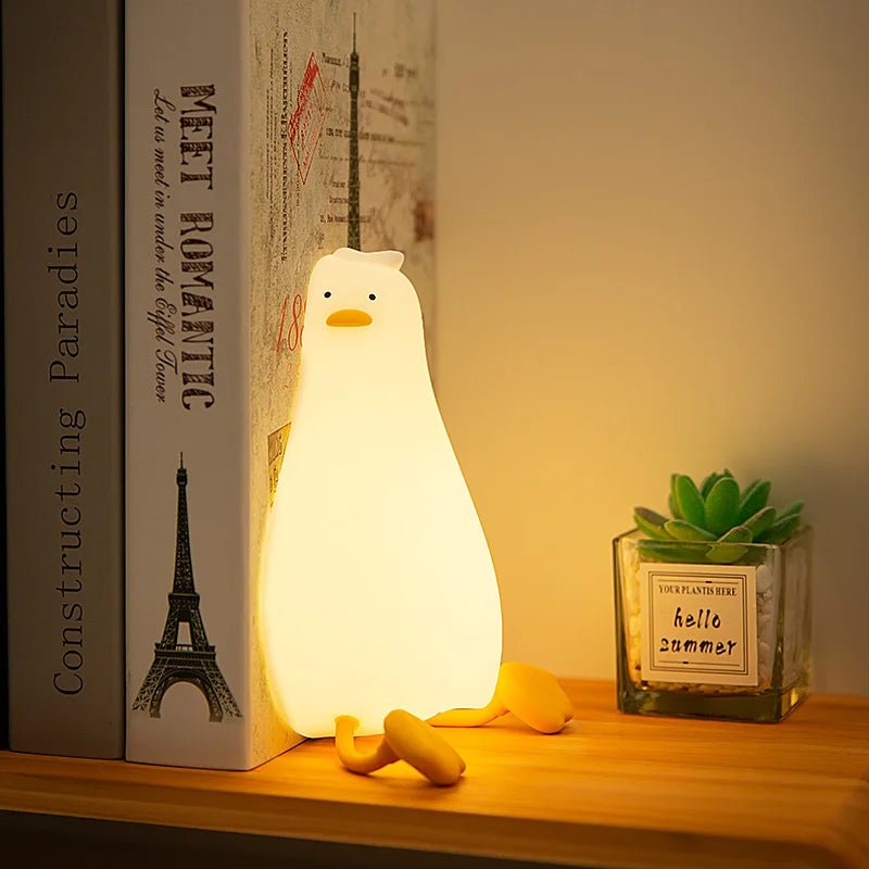 TheGeekopia™ Cute Lazy Duck LED Night Light Sensor Lamp