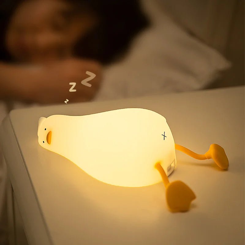 TheGeekopia™ Cute Lazy Duck LED Night Light Sensor Lamp