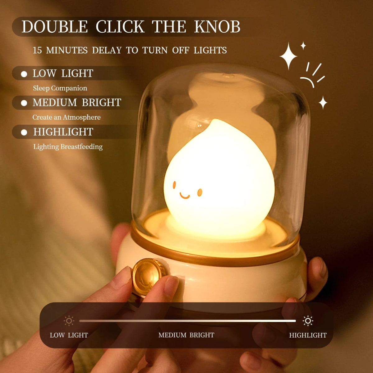 TheGeekopia™ Cute Mini Droplet LED Night Light Sensor Lamp