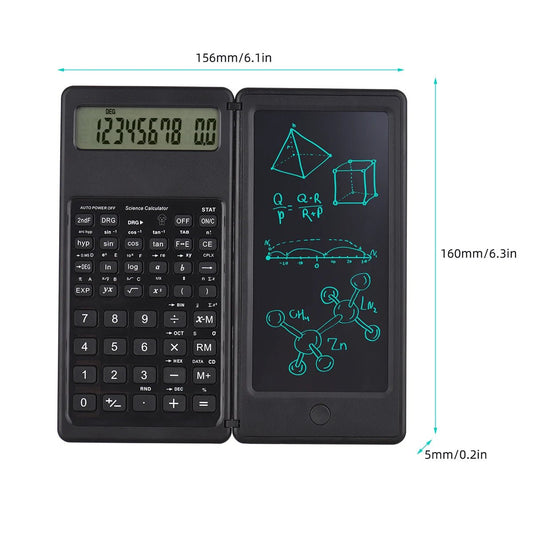 TheGeekopia™ Foldable Scientific Erasable Writing Tablet Calculator